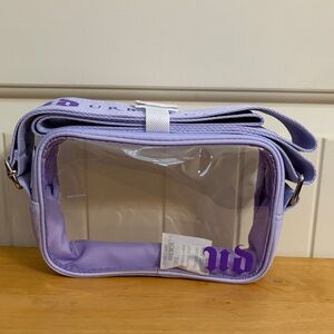 Urban Decay Lavender Transparent Crossbody Bag BNWOT